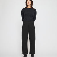 Signature Curve Legged Trouser - Brushed Twill Edition - Black