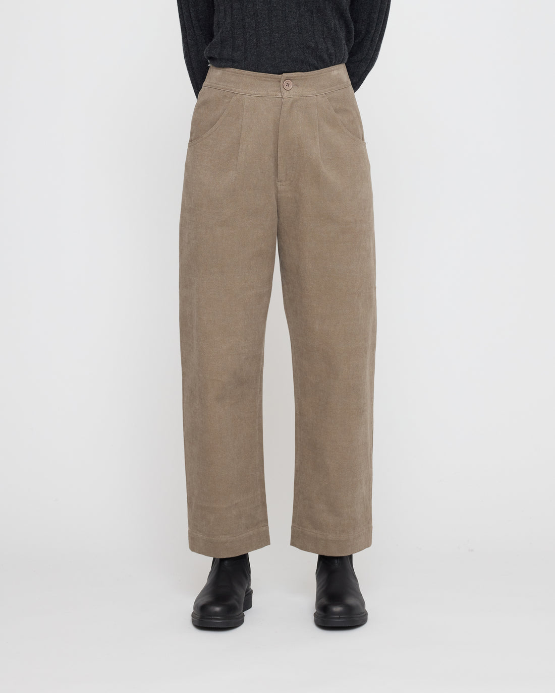 Signature Curve Legged Trouser - Brushed Twill Edition - Umber