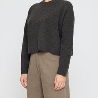 Signature Relaxed Mockneck - Yak Edition - Charcoal