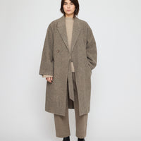 Blazer Wrap Coat - FW26 - Herringbone Taupe