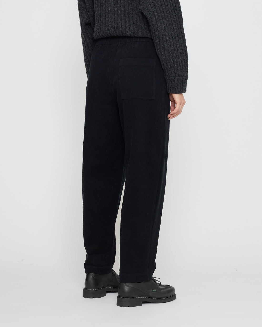 Signature Elastic Pull-Up Trouser - Brushed Twill Edition - Black
