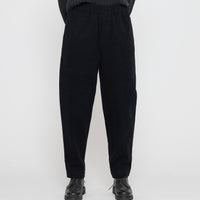 Signature Elastic Pull-Up Trouser - Brushed Twill Edition - Black
