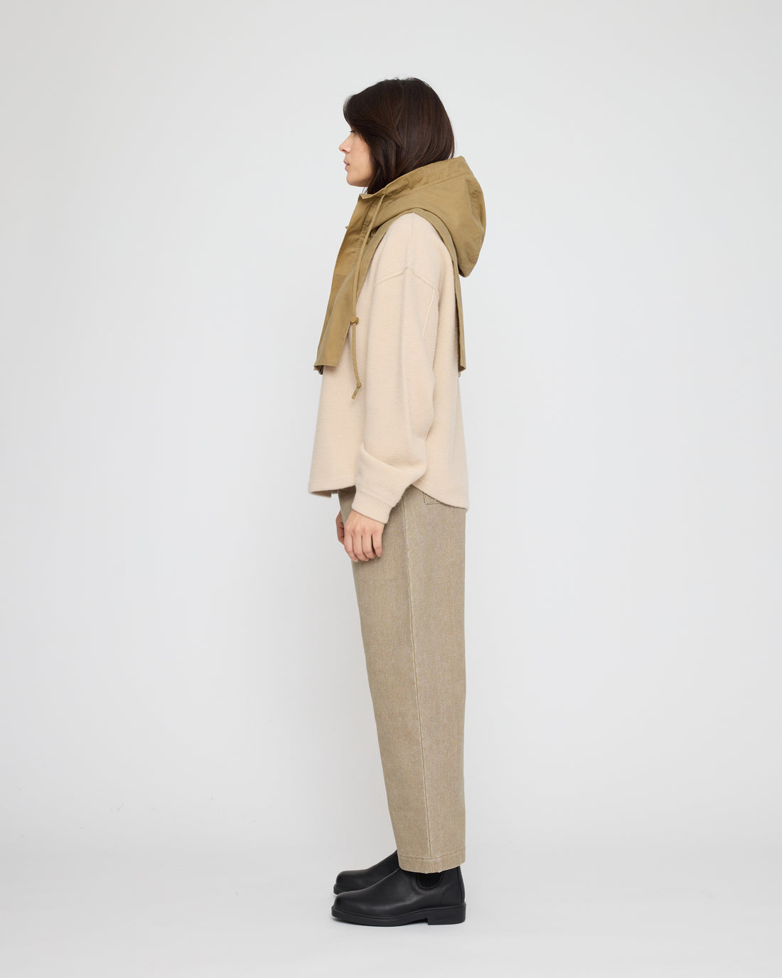 Waxed Hooded Vest - FW26 - Tan