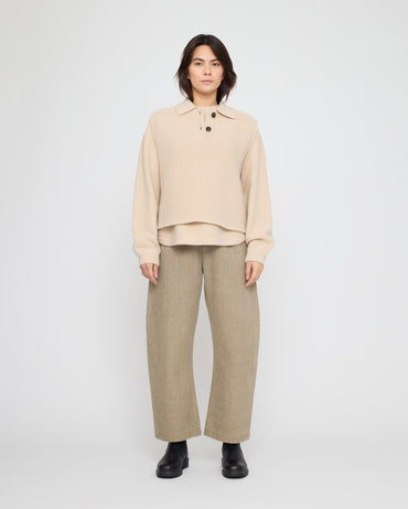 Polo Vest Pullover - FW26 - Off-White
