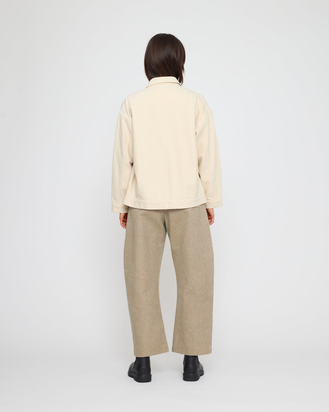 Signature Panel Pockets Shirt Jacket - Brushed Canvas Edition - Off-White