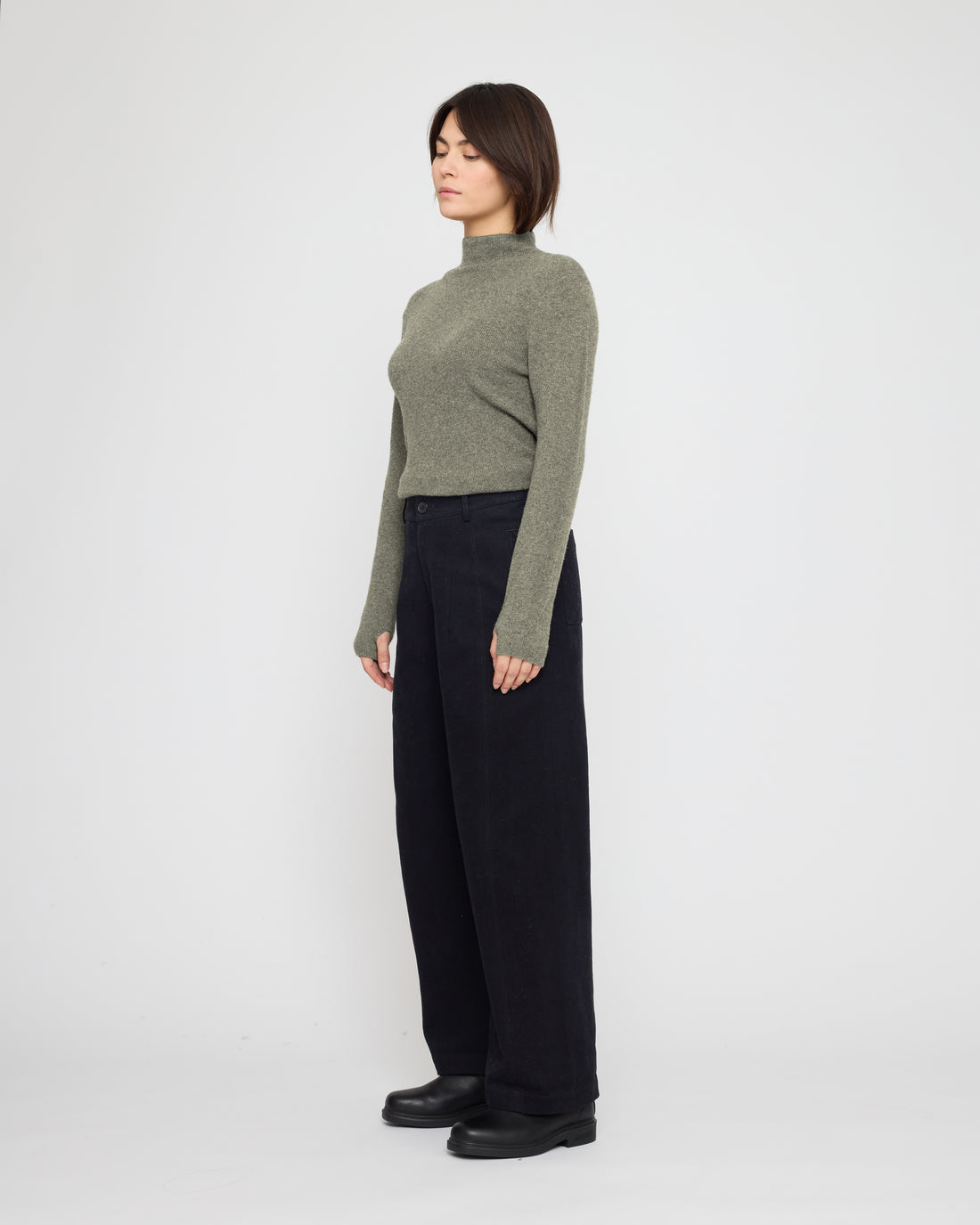 Yak Mock Neck Long Sleeves - FW26 - Pistachio