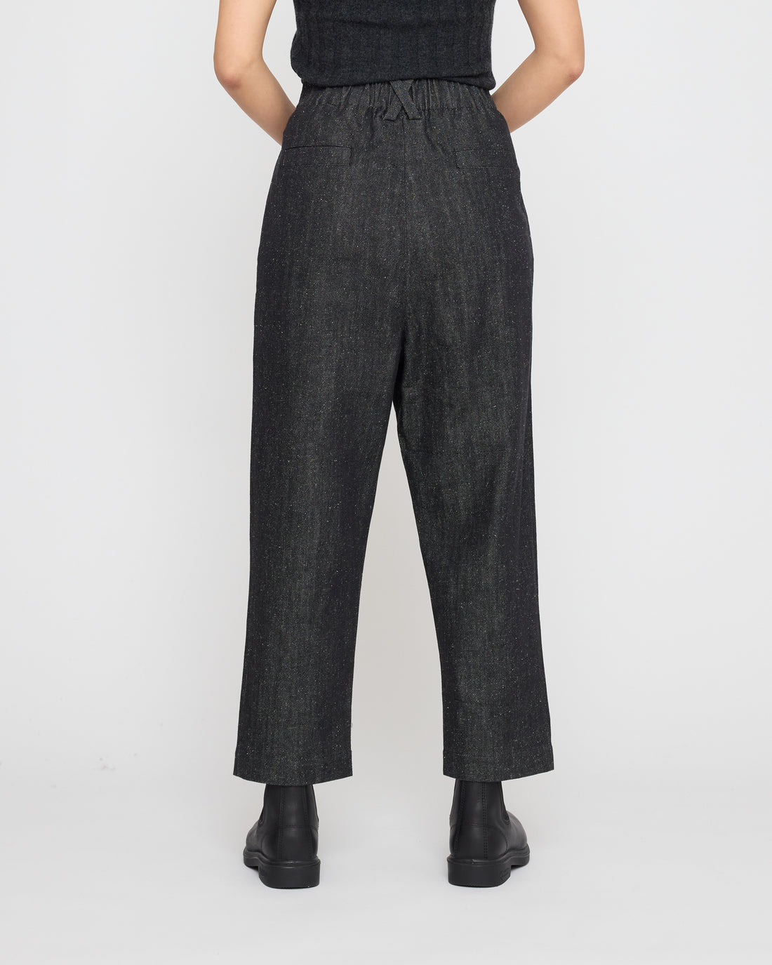 Drop-Crotch Trouser - Soft Denim Edition - FW26 - Black