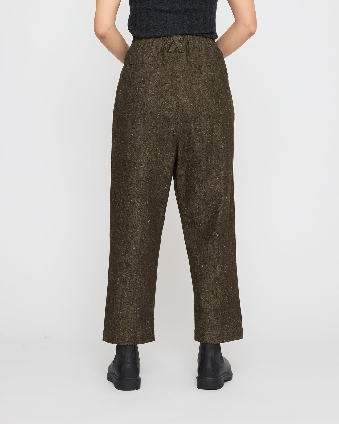 Drop-Crotch Trouser - Soft Denim Edition - FW26 - Olive