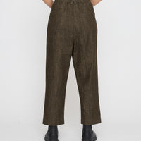 Drop-Crotch Trouser - Soft Denim Edition - FW26 - Olive