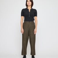 Drop-Crotch Trouser - Soft Denim Edition - FW26 - Olive