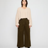 Oversized V-Neck Sweater - FW26 - Off-White