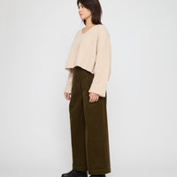 Oversized V-Neck Sweater - FW26 - Off-White