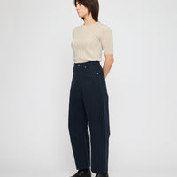 Signature Curve Legged Work Trouser - Brushed Canvas Edition - Navy