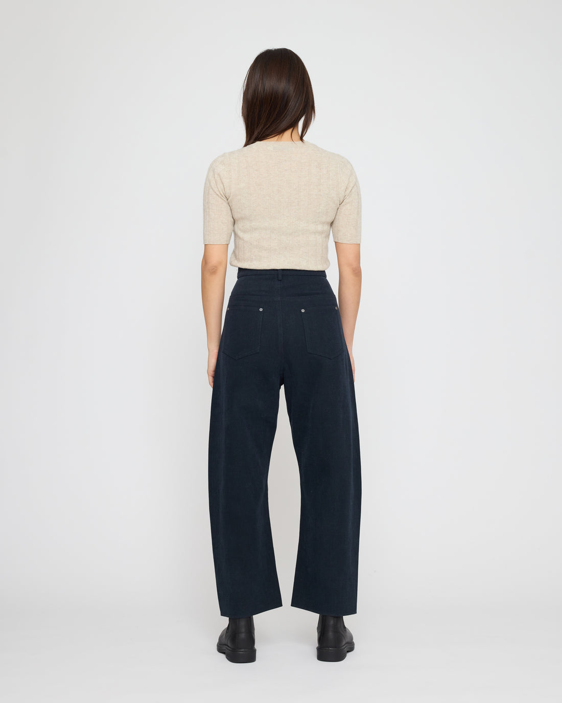 Signature Curve Legged Work Trouser - Brushed Canvas Edition - Navy