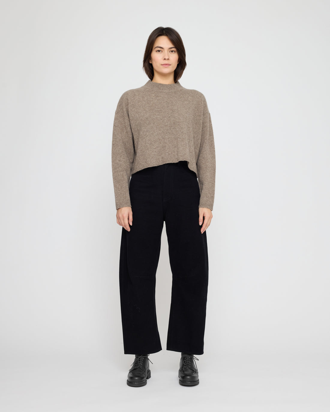 Signature Relaxed Mockneck - Yak Edition - Taupe