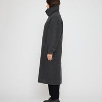 Double Breasted Wool Coat - FW26 - Charcoal Gray