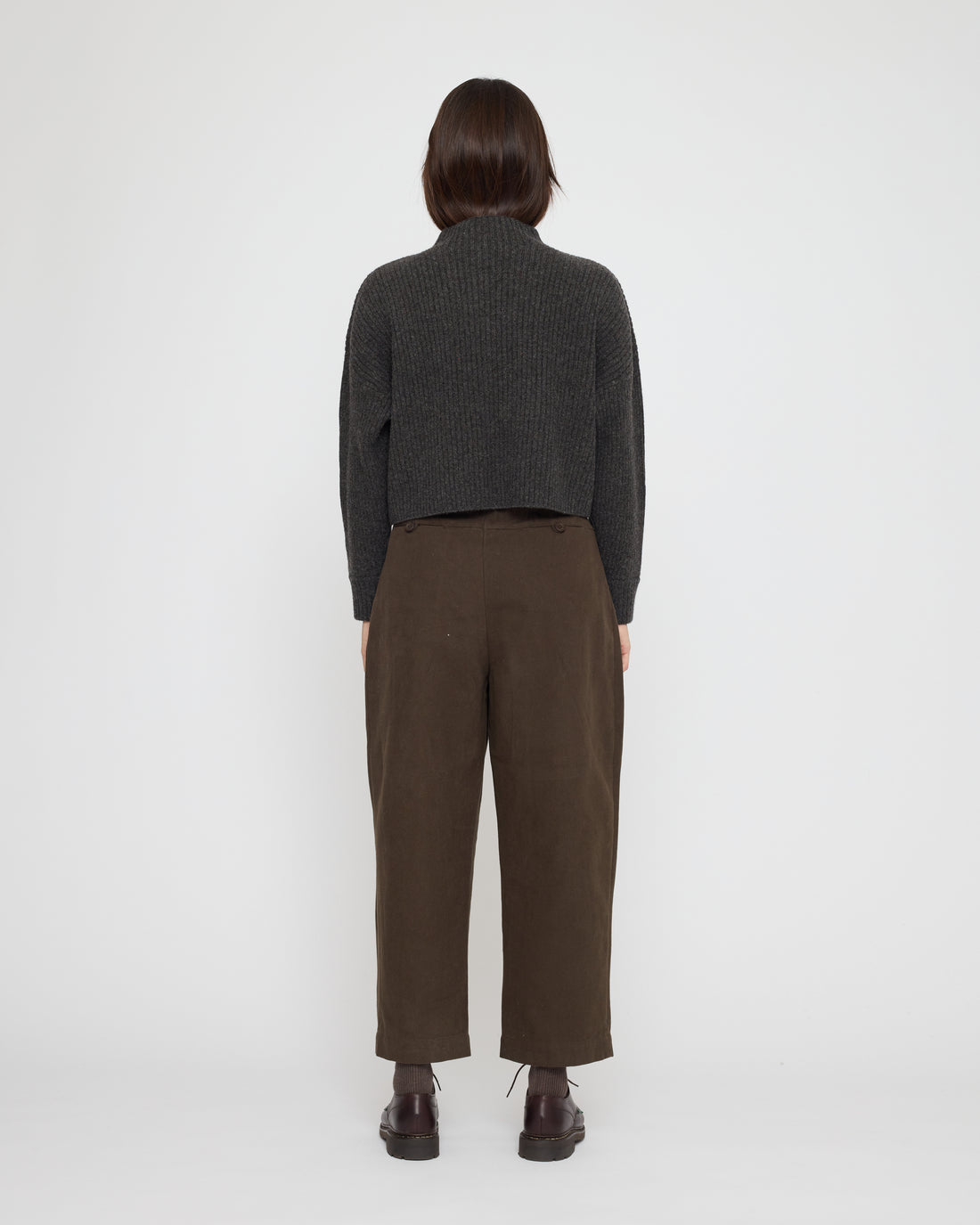 Signature Ribbed Mockneck - Yak Edition - Charcoal