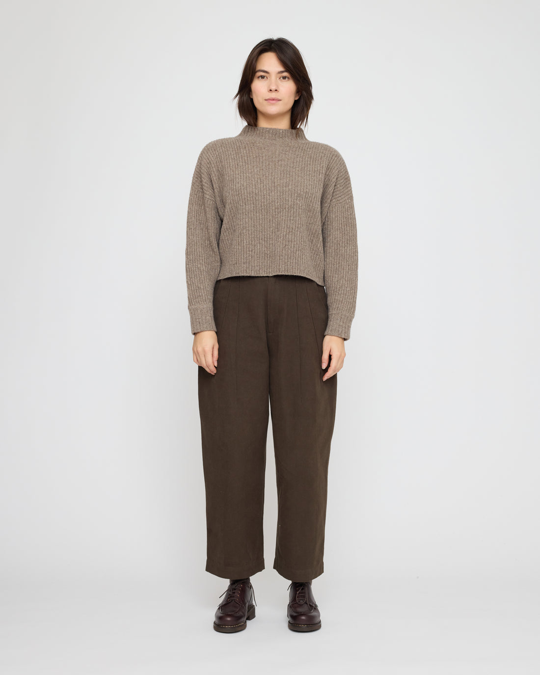 Signature Ribbed Mockneck - Yak Edition - Taupe