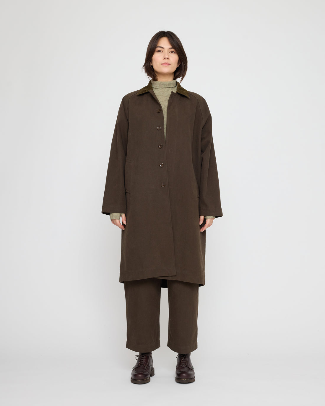 Signature Fall Duster - Brushed Canvas Edition - Taupe Brown