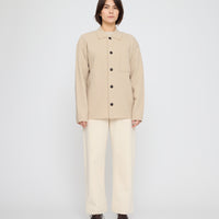 Signature Boiled Wool Shirt - Beige