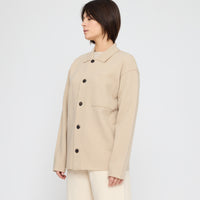 Signature Boiled Wool Shirt - Beige
