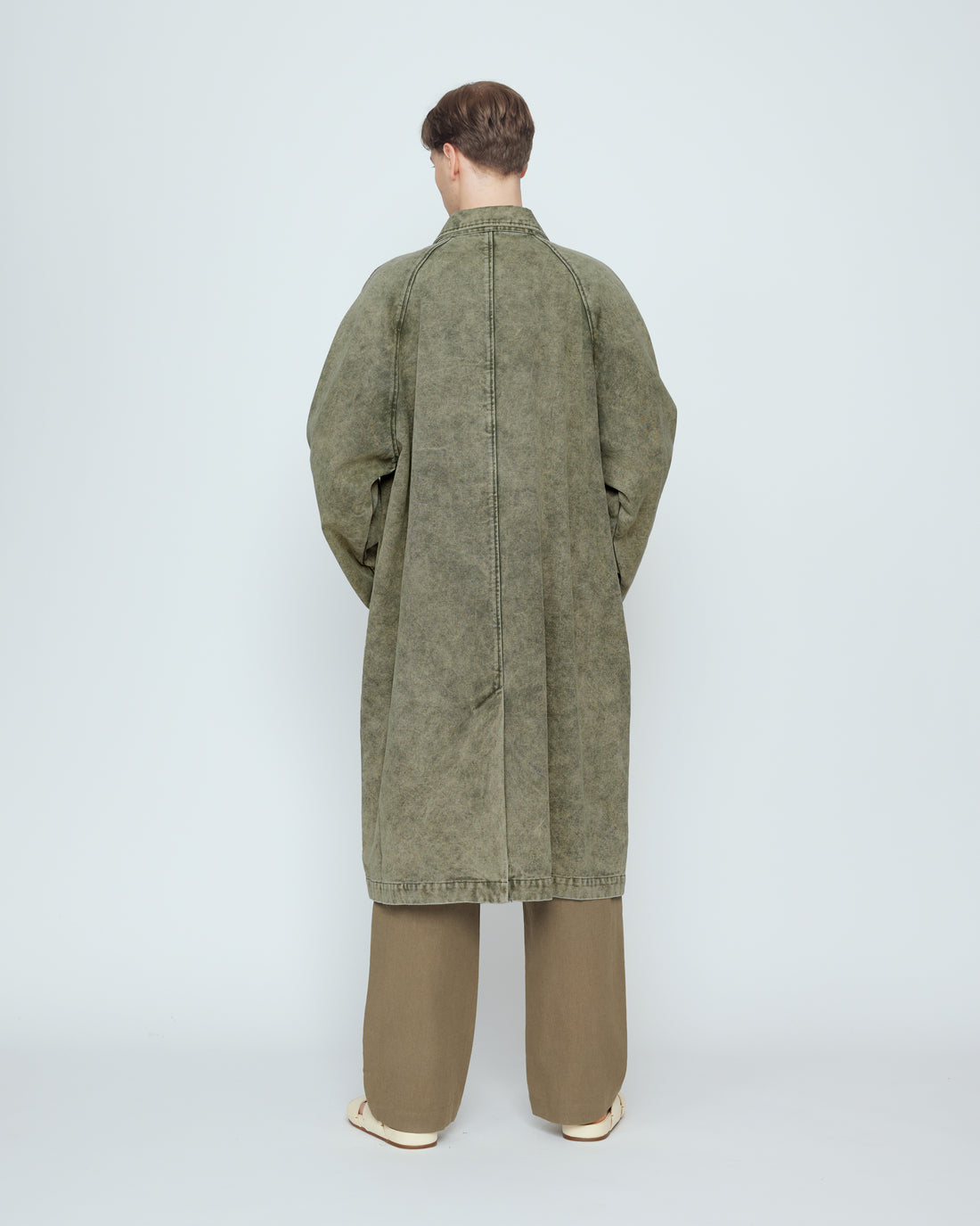 Fall Duster - SS26 - Spotted Washed Olive