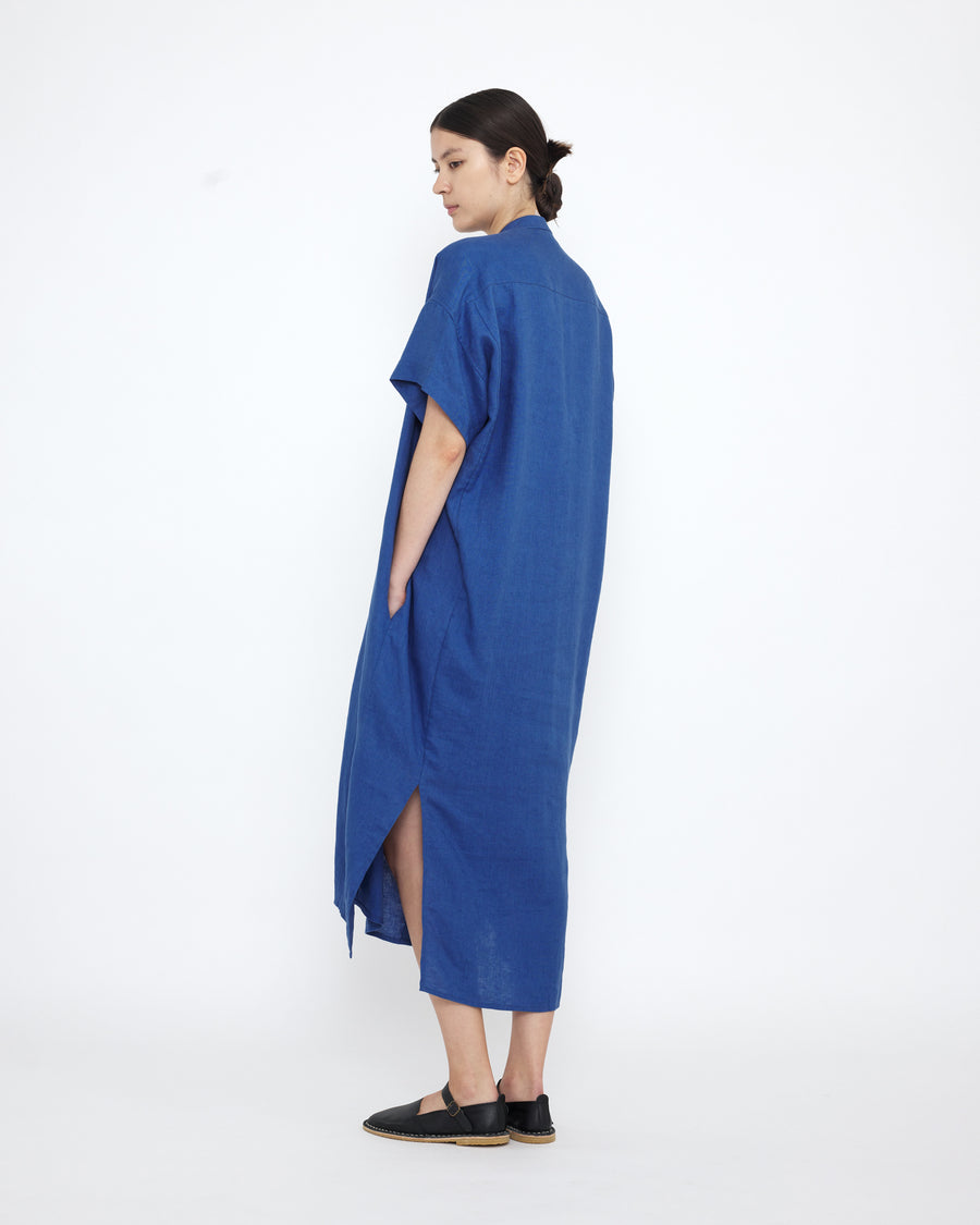Linen Shirtdress - SS25 - Cobalt