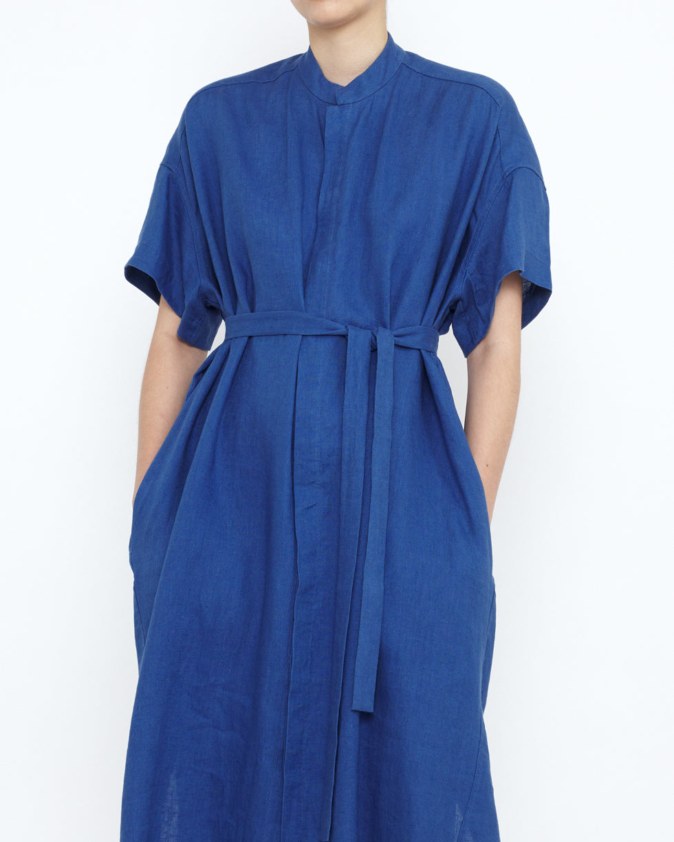 Linen Shirtdress - SS25 - Cobalt