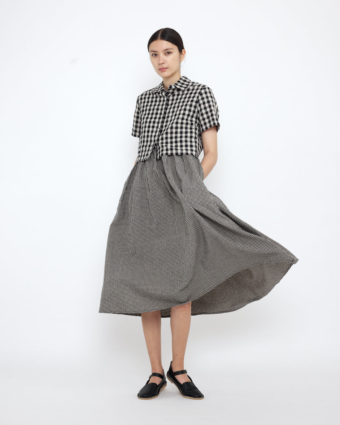 Gingham V-Neck Playdress - SS25 - Gingham