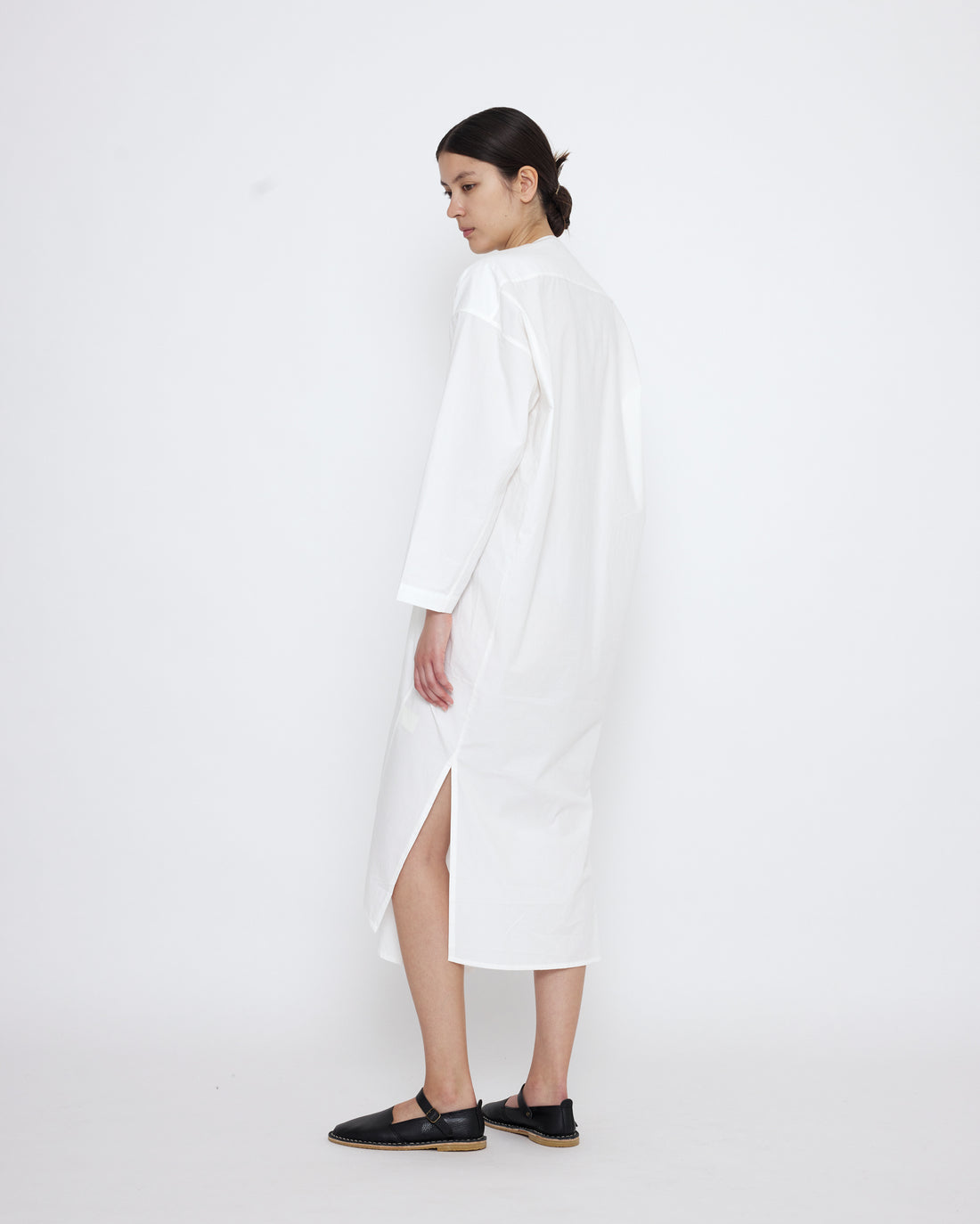 V-Neck Cocoon Midi Dress - SS25 - Off-White