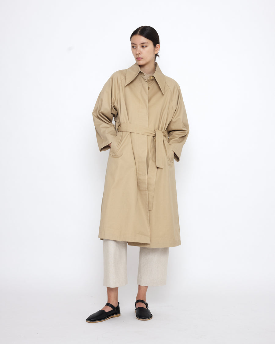 Spring Overcoat - SS25 - Tan Beige