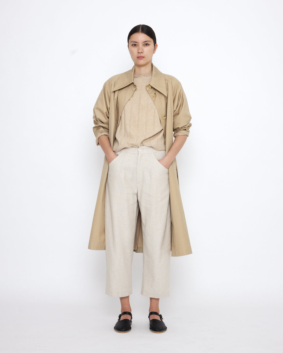 Spring Overcoat - SS25 - Tan Beige