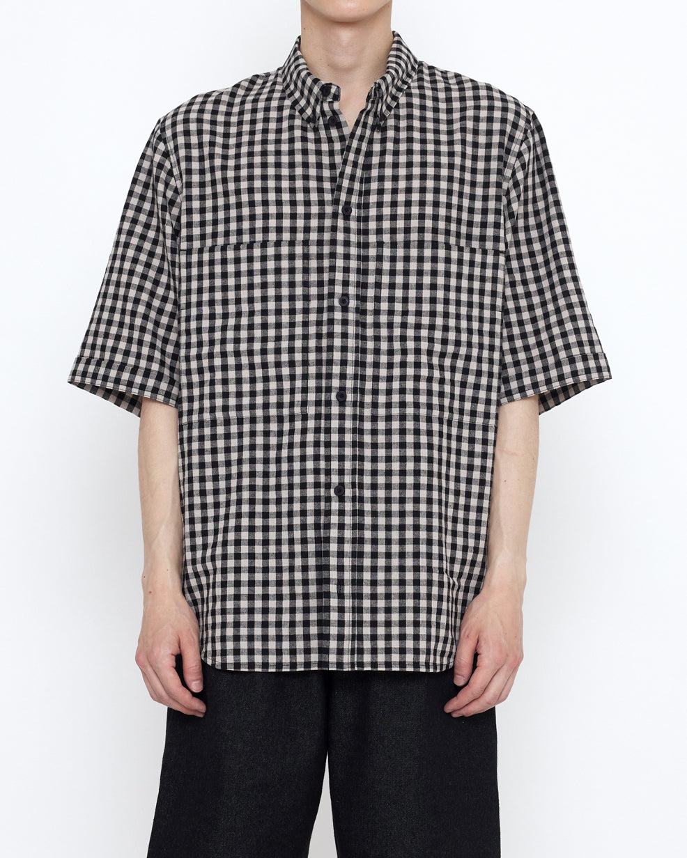 Gingham Double Pocket Shirt - SS25 - Gingham