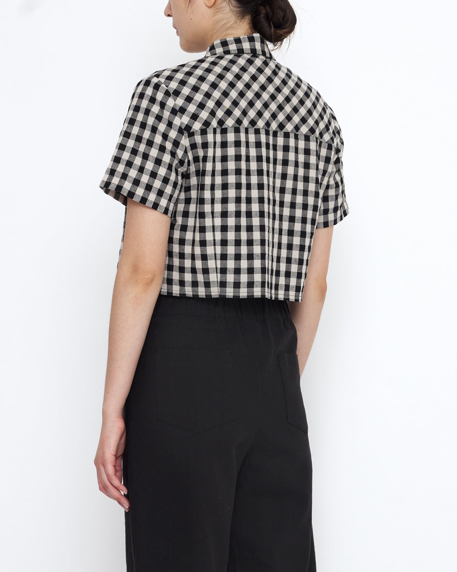 Gingham Cropped Shirt - SS25 - Gingham