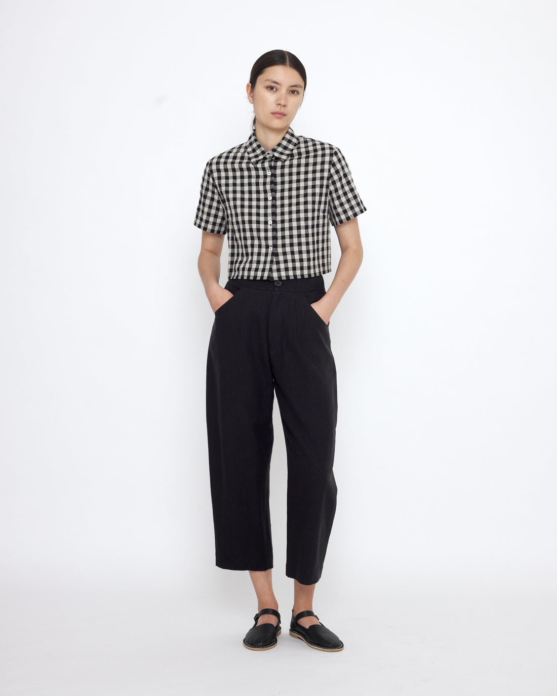 Gingham Cropped Shirt - SS25 - Gingham