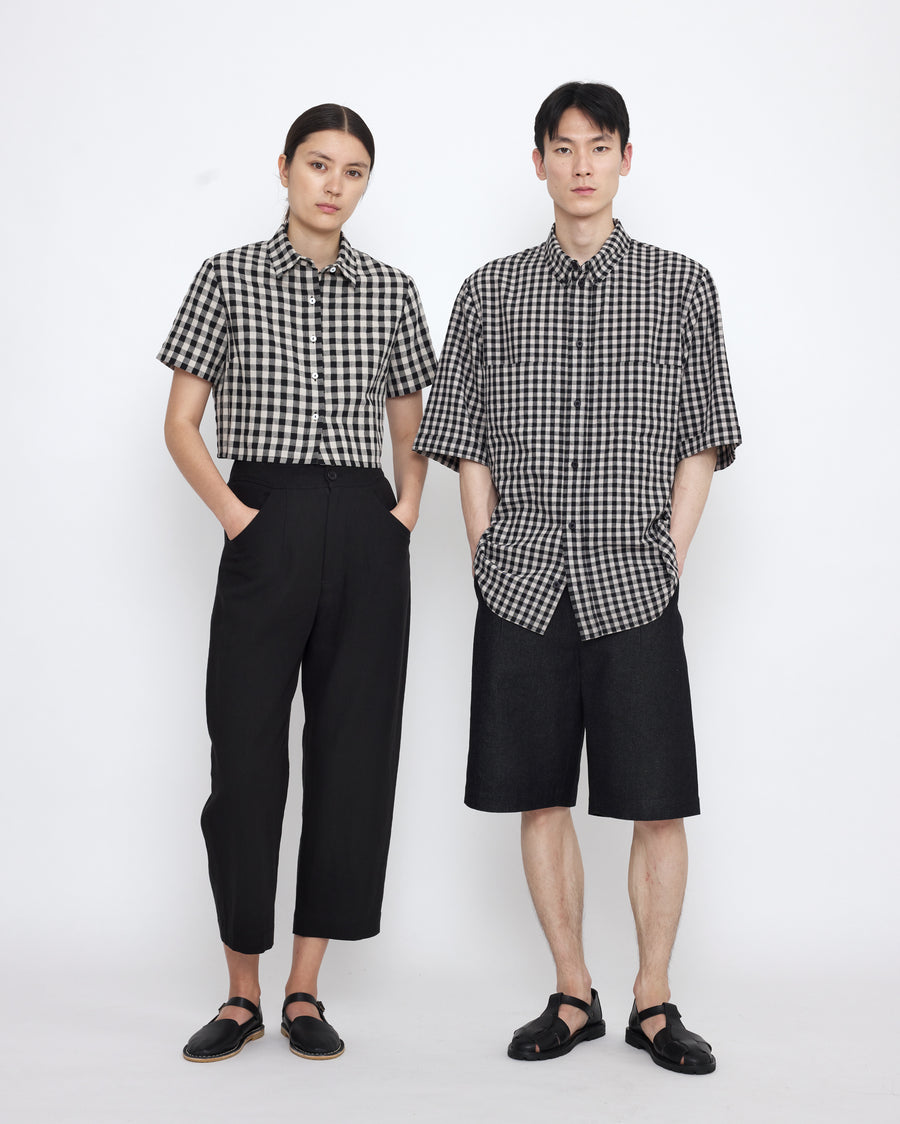 Gingham Cropped Shirt - SS25 - Gingham