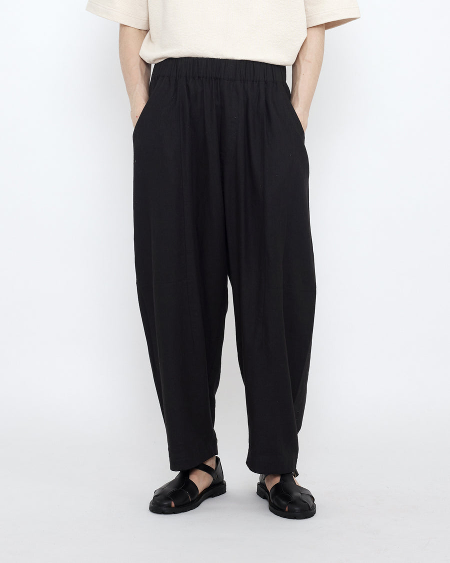 Elastic Panel Barrel Trouser - Summer Edition - SS25 - Black