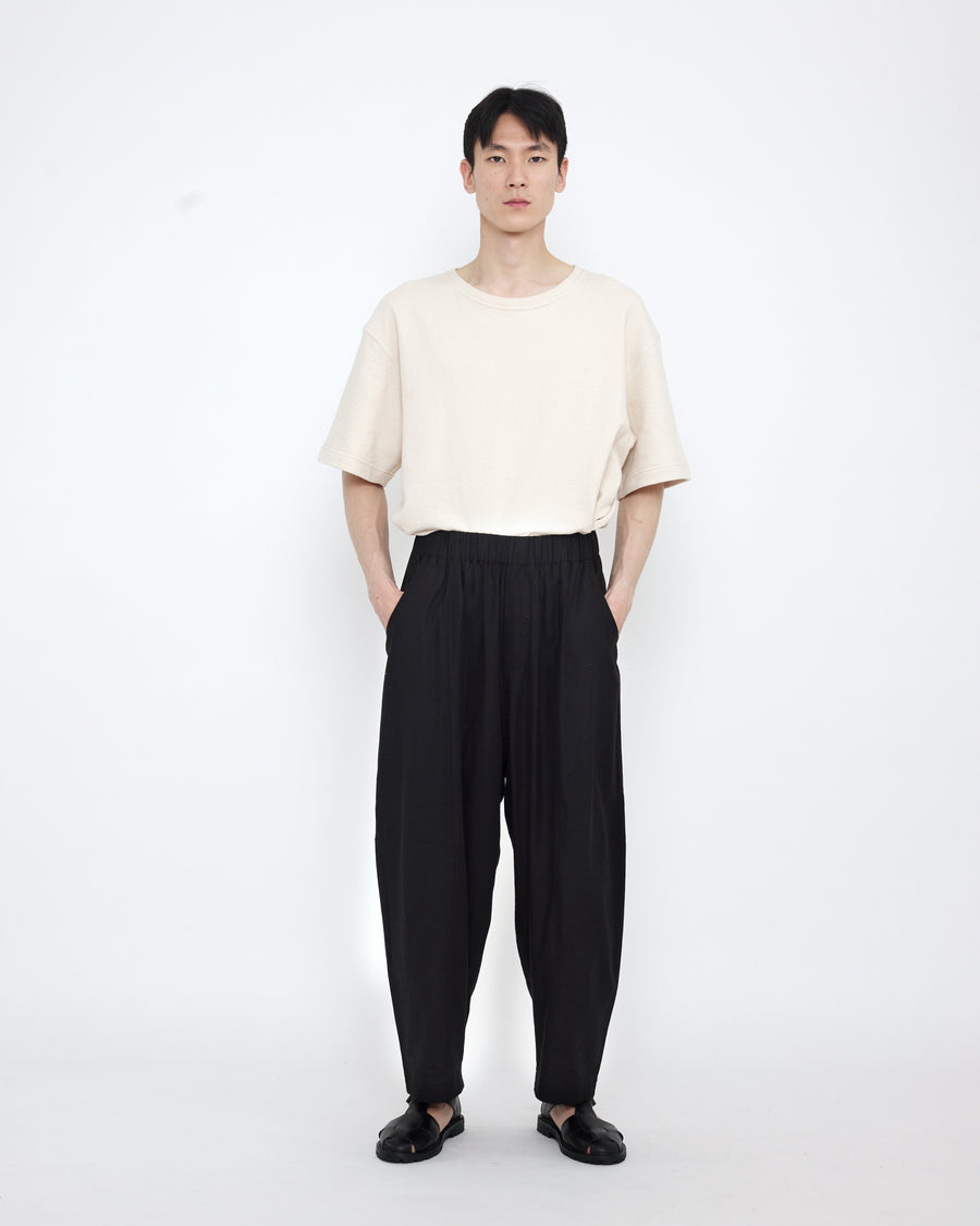 Elastic Panel Barrel Trouser - Summer Edition - SS25 - Black