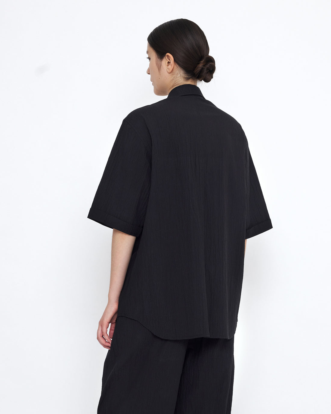 Double Pocket Shirt - SS25 - Textured Black