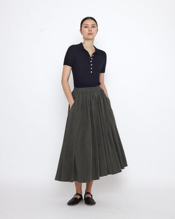 Soft Prairie Skirt - SS25 - Pewter Green