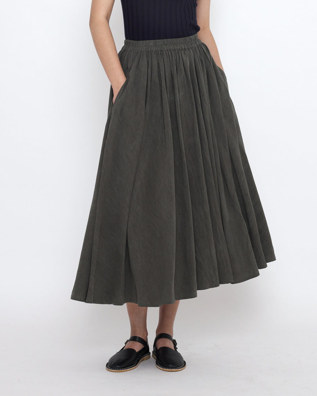 Soft Prairie Skirt - SS25 - Pewter Green