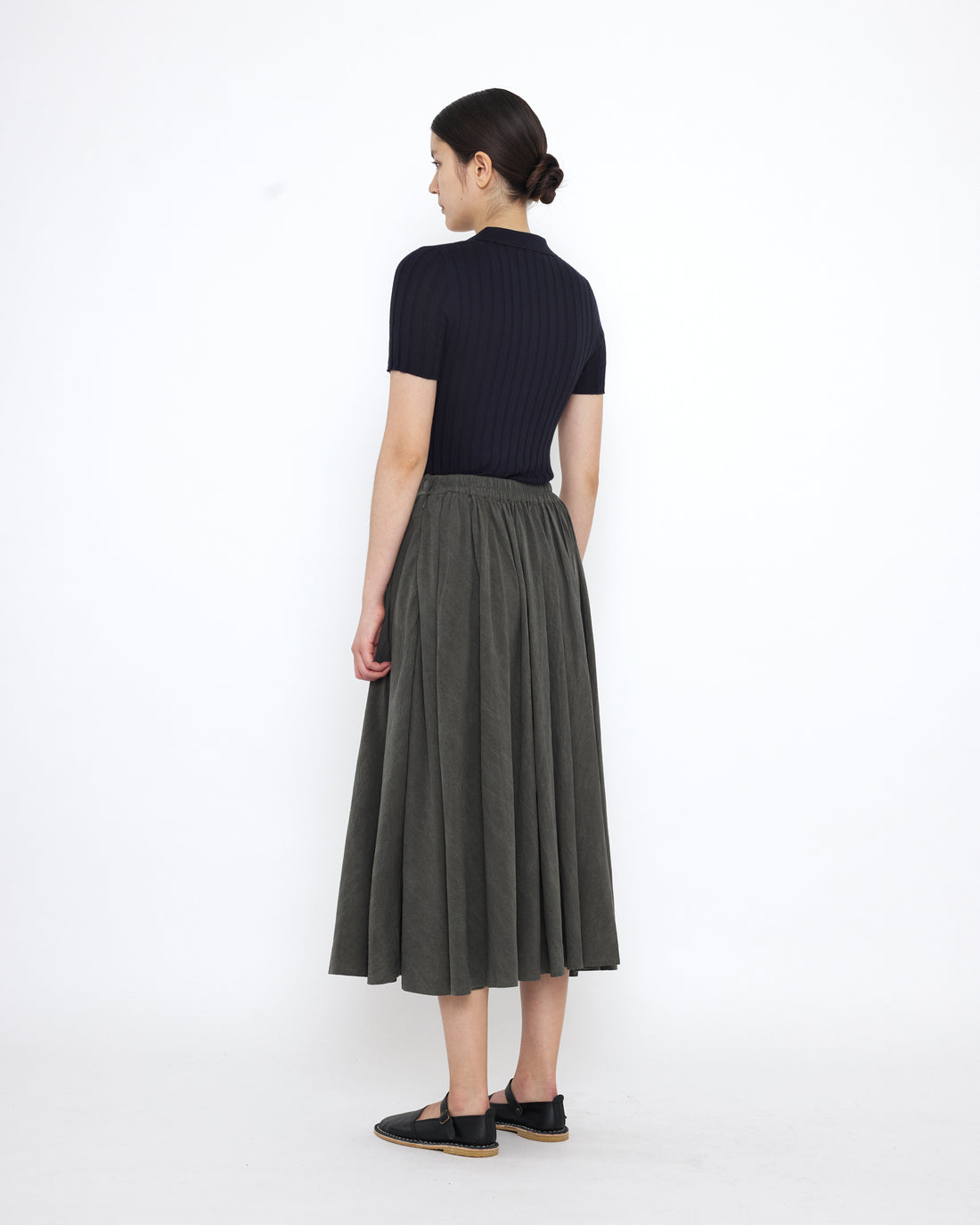 Soft Prairie Skirt - SS25 - Pewter Green