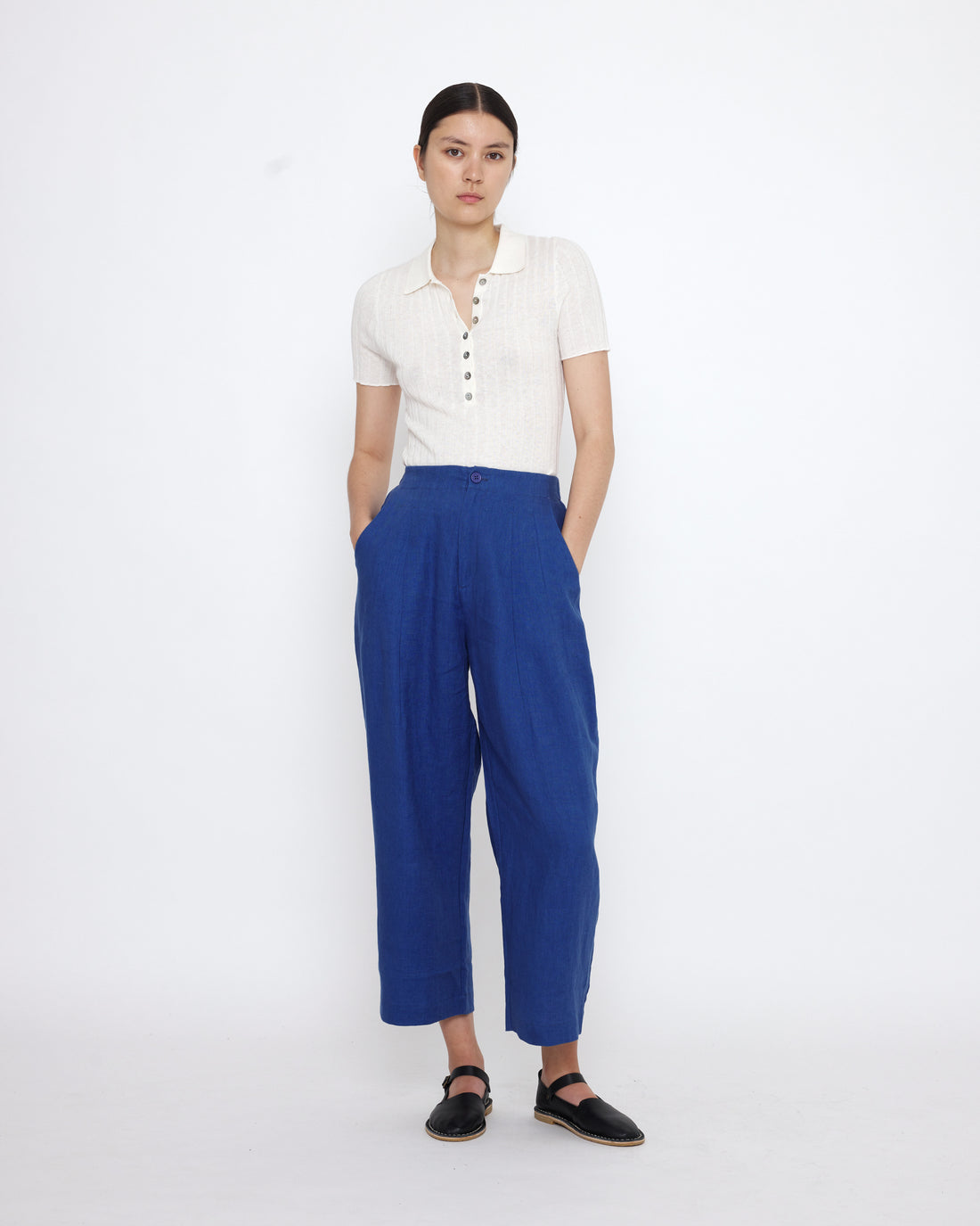 Collared Ribbed Fine Knit - SS25 - Color Options