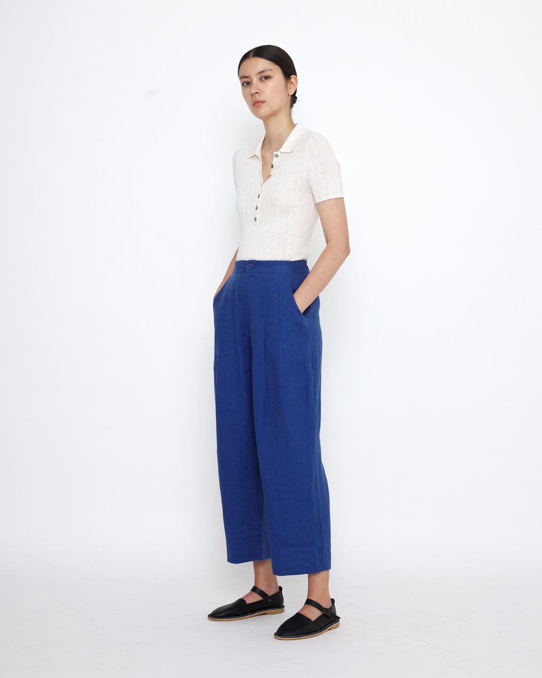 Collared Ribbed Fine Knit - SS25 - Color Options