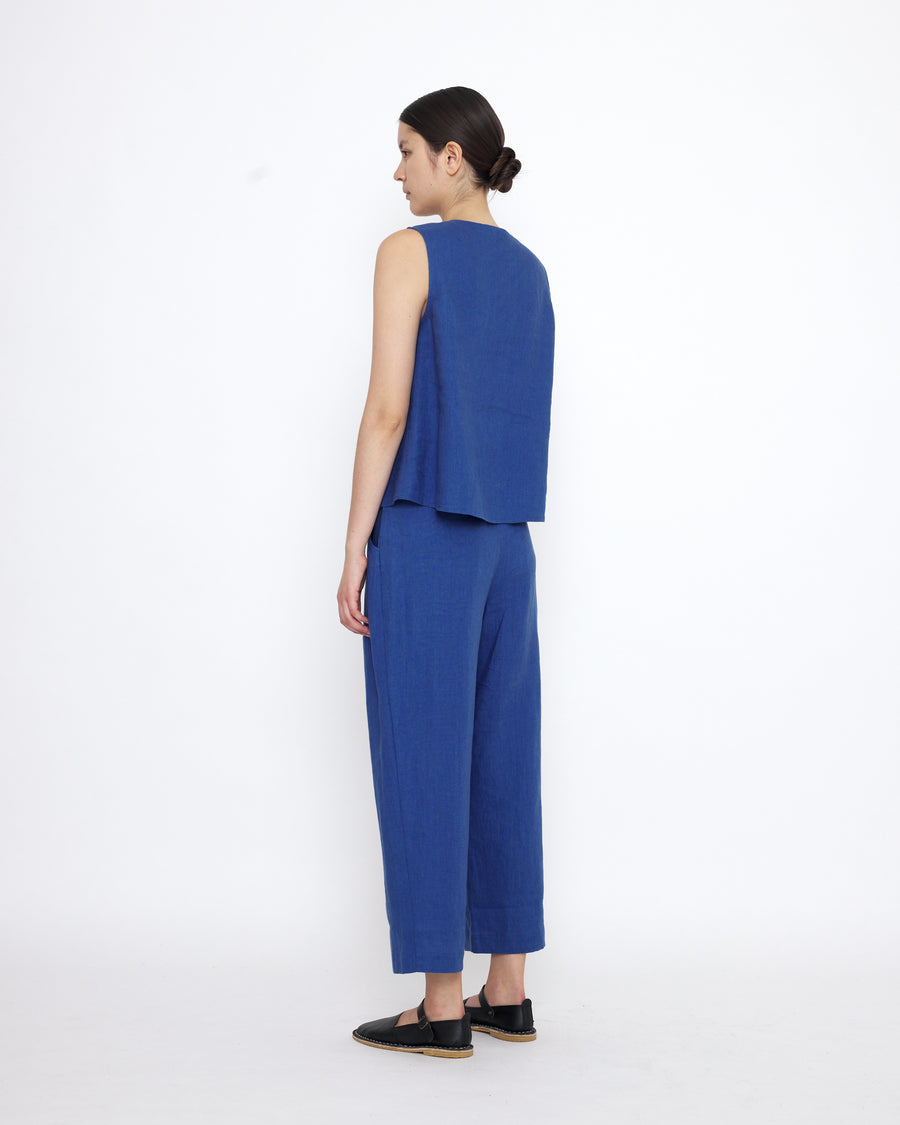 Linen Playtop - SS25 - Cobalt