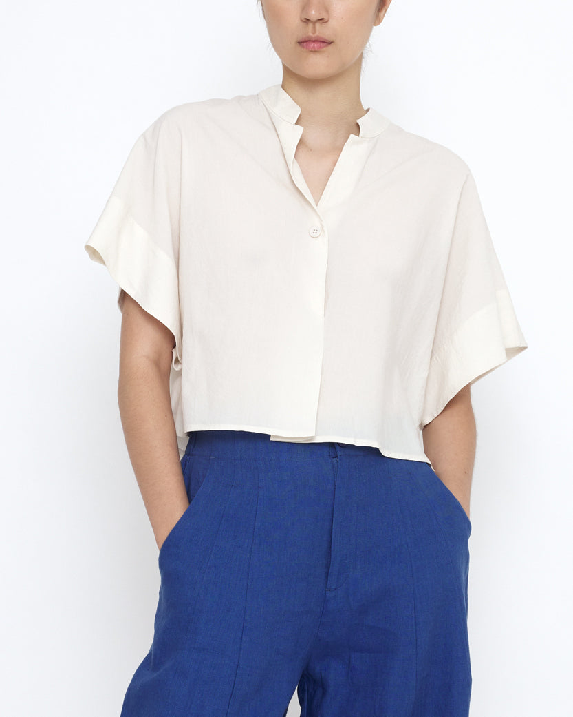 Mandarin Top - SS25 - Antique White