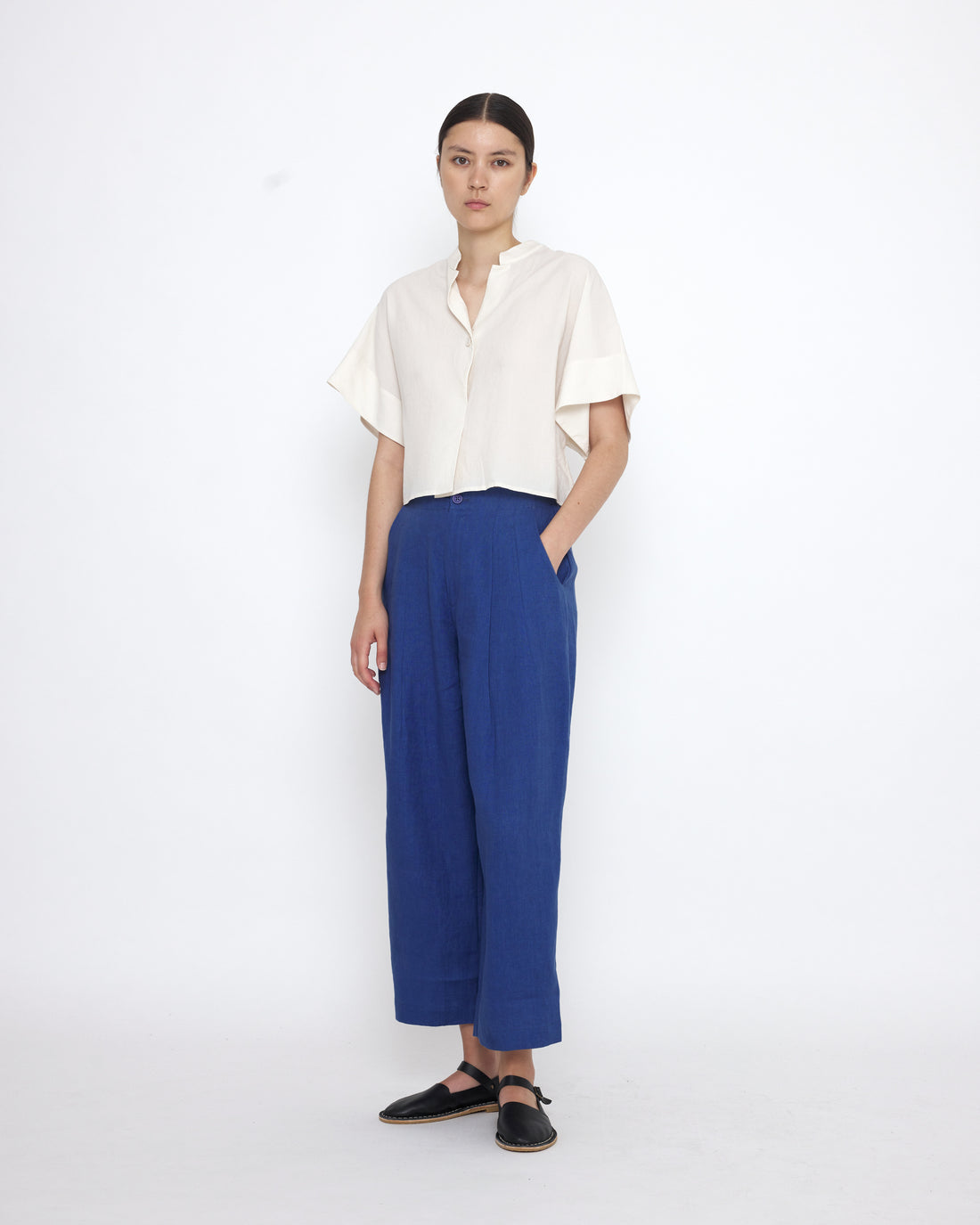 Mandarin Top - SS25 - Antique White