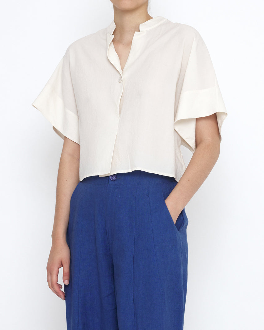 Mandarin Top - SS25 - Antique White