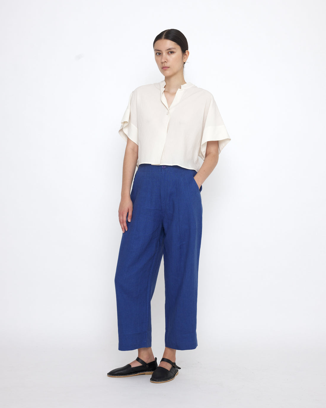 Mandarin Top - SS25 - Antique White