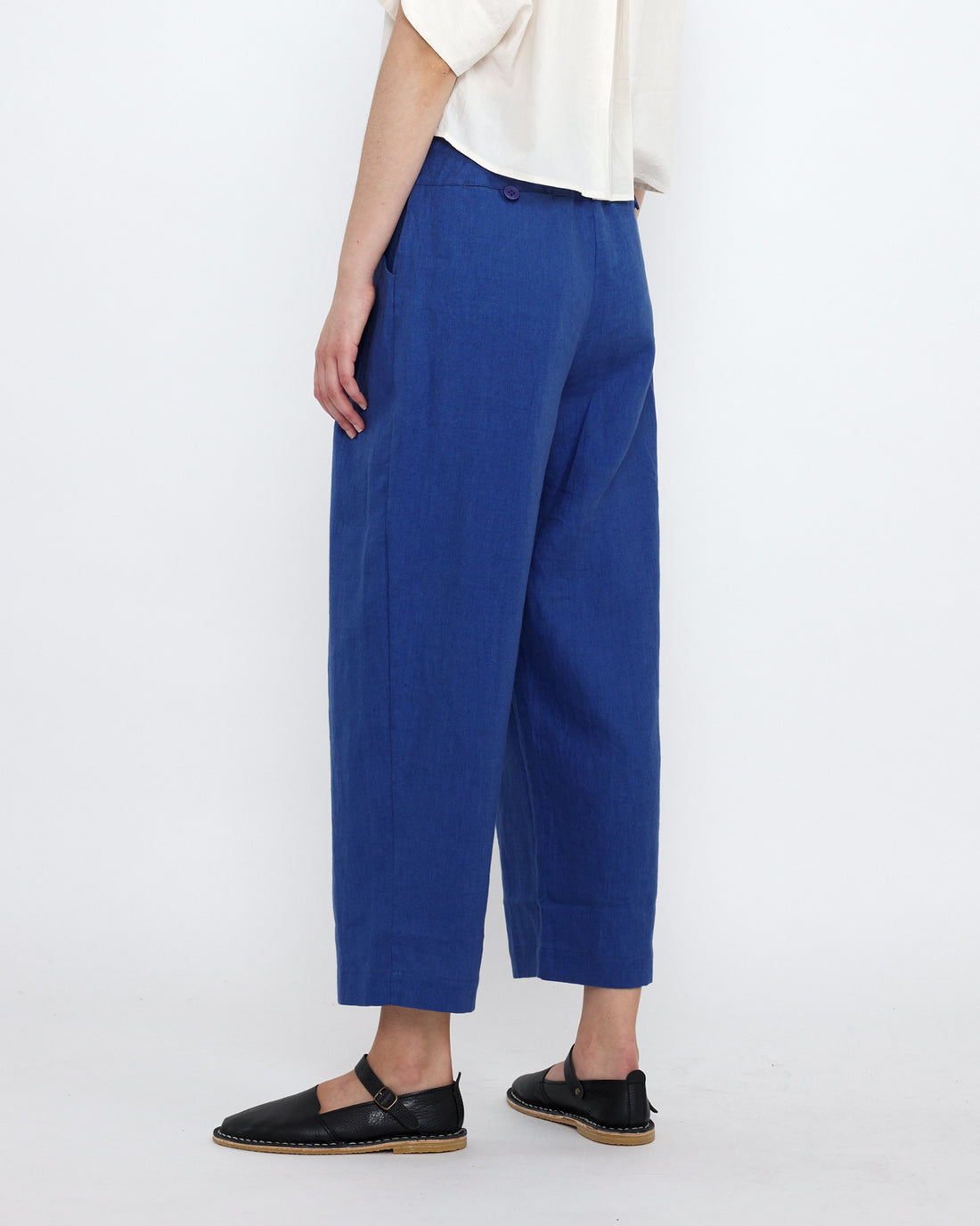Linen Pleated Trouser - SS25 - Cobalt